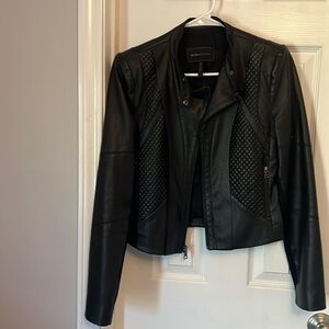 BCBG faux leather jacket